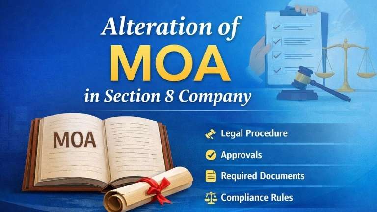 Alteration of MOA in Section 8 Company