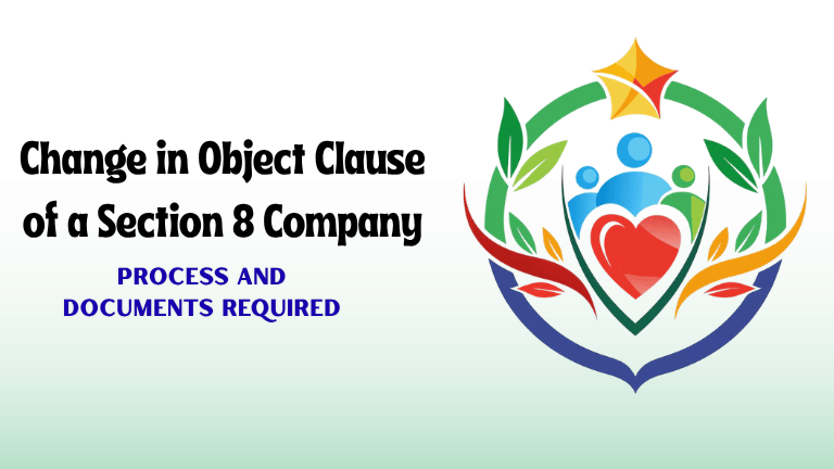 Change in Object Clause of a Section 8 Company