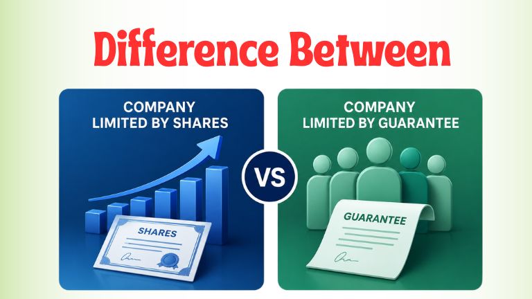 Difference between Company Limited by Shares and Company Limited by Guarantee
