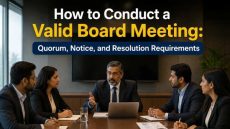 How to Conduct a Valid Board Meeting