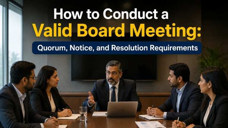 How to Conduct a Valid Board Meeting