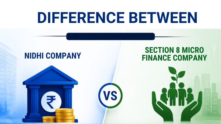 Difference Between Nidhi Company vs Section 8 Micro Finance Company