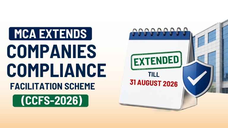 MCA Extends Companies Compliance Facilitation Scheme