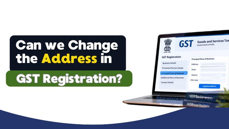 How to change address in gst registration