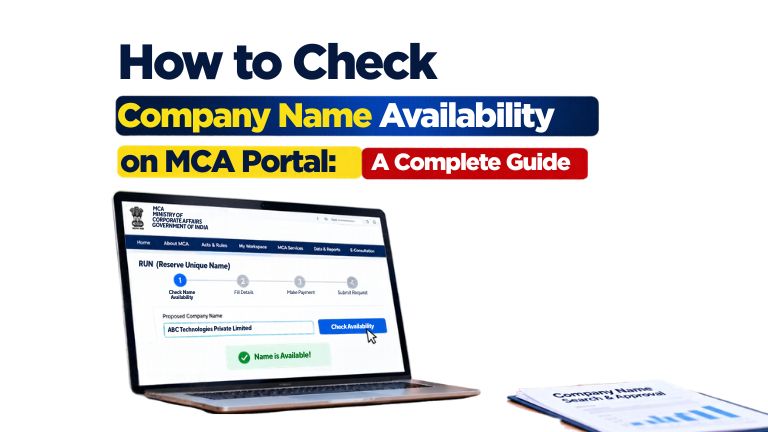 How to Check Company Name Availability on MCA Portal